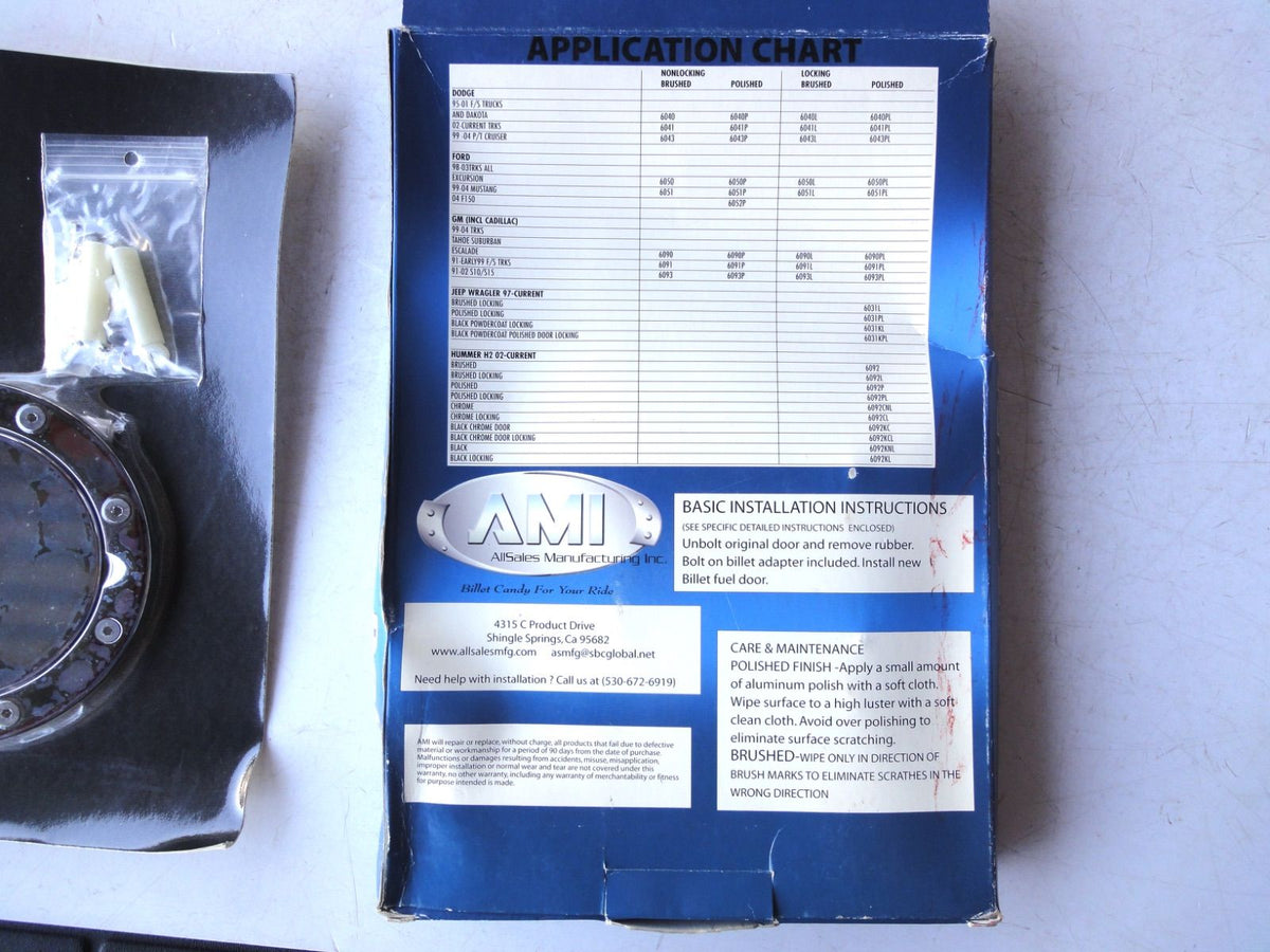 USA 未開封 AMI 6044C ダッジ デュランゴ ビレット フューエル ドア キャップ billet fuel door CAP DO(9枚目)