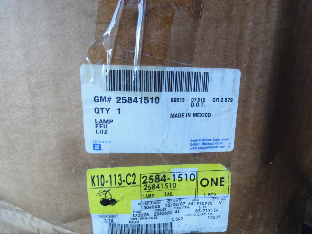純正部品 左右セット 07-14 GMC ユーコン XL 1500 デナリ テールランプ ライト 25841509 GMC Yukon XL(14枚目)