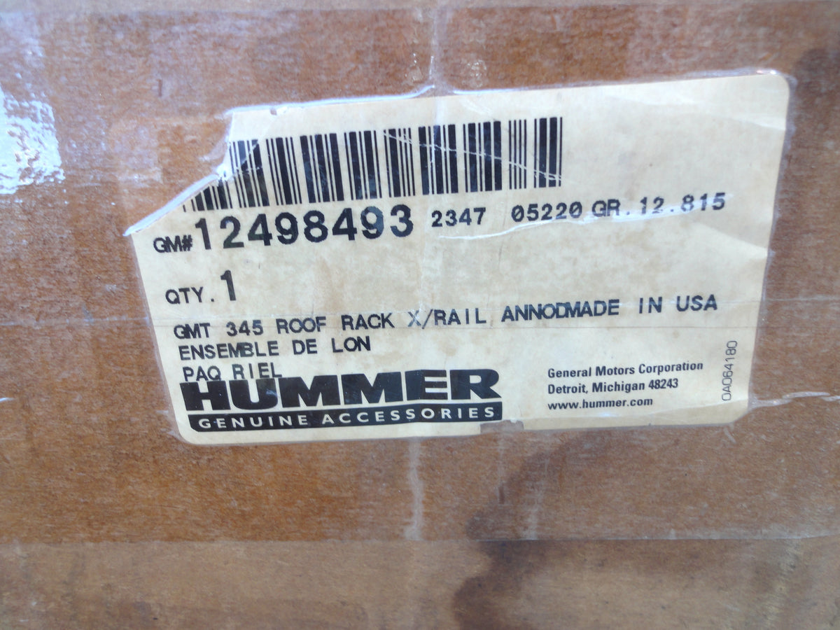 純正部品 06-10 ハマー H3 H3T ルーフ レール パッケージ 荷物 キャリア 12498493 Luggage Roof Rail Package Luggage Carrier Hummer H3 H3T