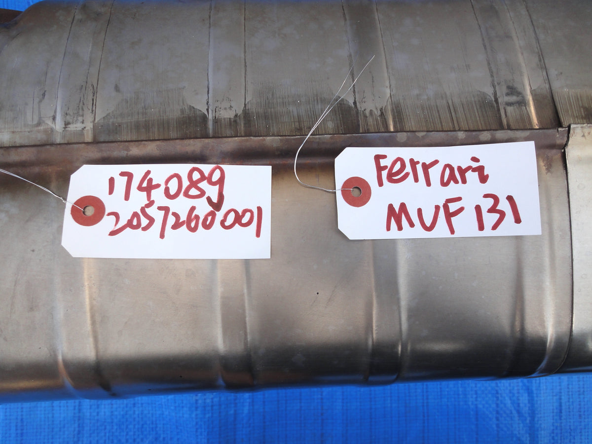 純正部品 99-05 フェラーリ F360 エキゾースト マフラー 360 スパイダー モデナ Exhaust Muffler Ferrari 360 Spider Modena MUF131 2057260001 17408g