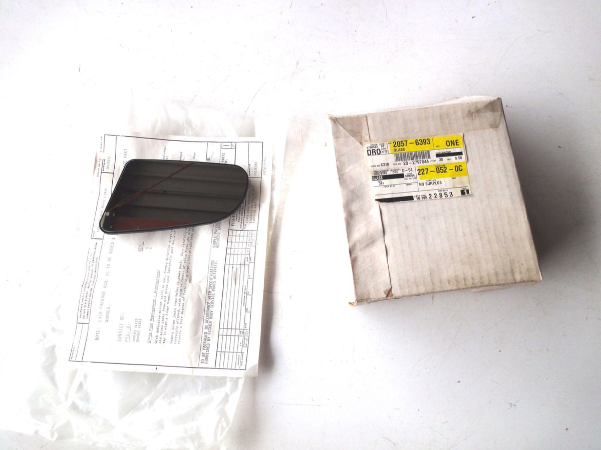 純正部品 85-91 LH ドア ミラー ガラス door mirror glass 20576393 701353 ビュイック エレクトラ ルセイバー オールズモビル 98 デルタ88