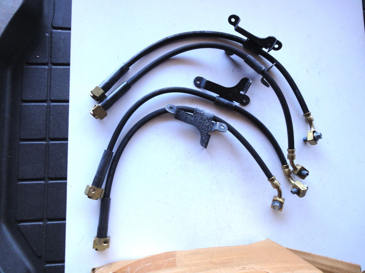 純正部品 4個 06y- シボレー トレイルブレイザー EXT GMC エンボイ XL フロント ブレーキ ホース 15877295 Front Brake Hose いすゞ アセンダー