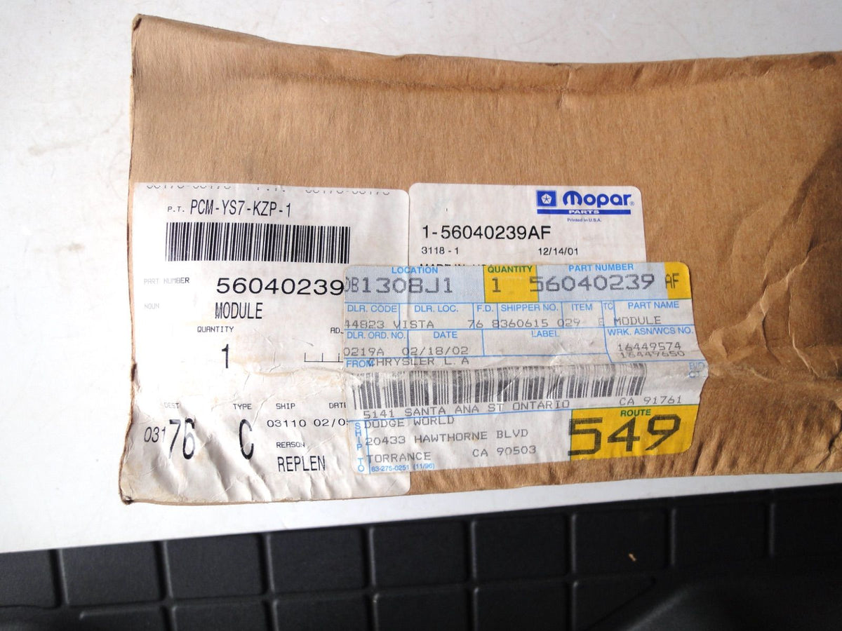 エンジン コンピューター モジュール 56040239AF（5枚目）