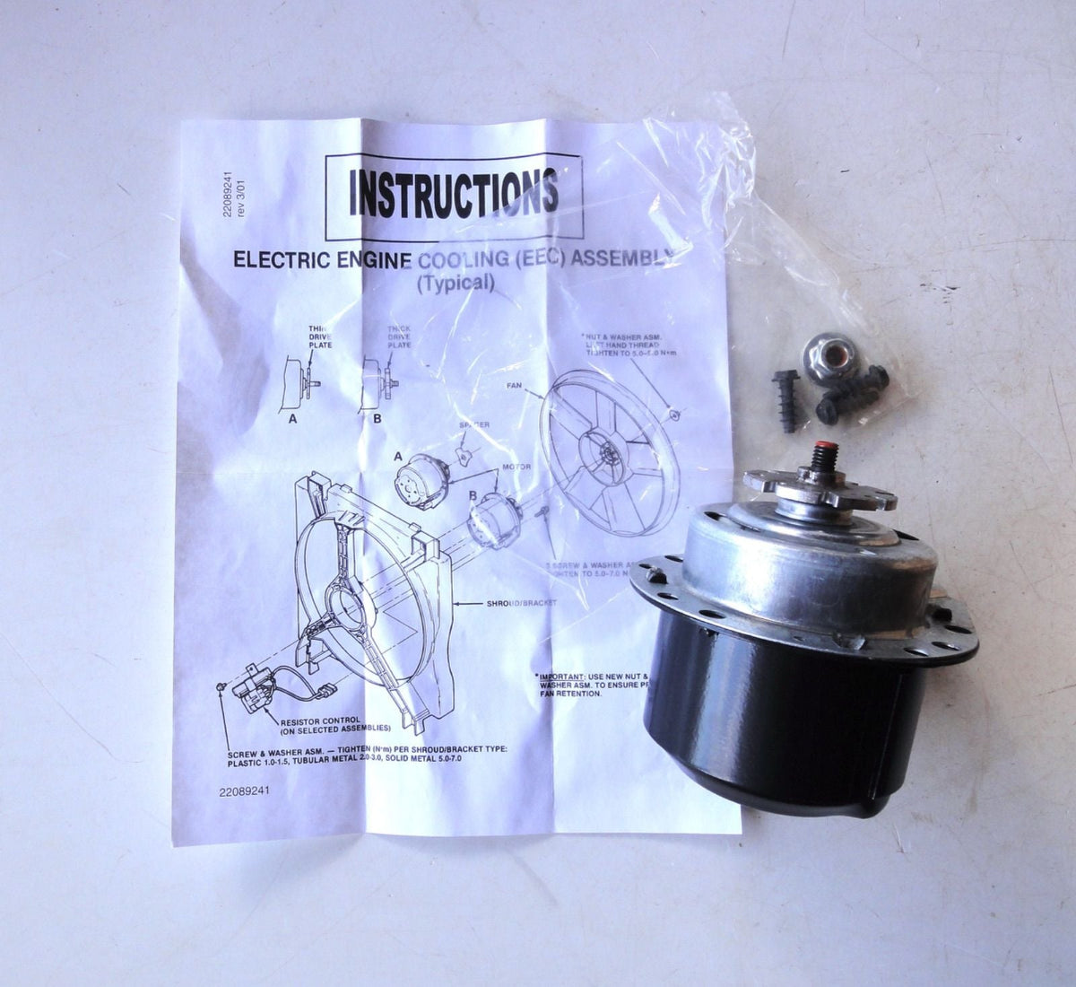 純正部品 84-00 ポンティアック ファイヤーバード グランド アム Pontiac Firebird 22137319 Engine Cooling Fan Motor エンジン 冷却 ファン モーター Cadillac Deville