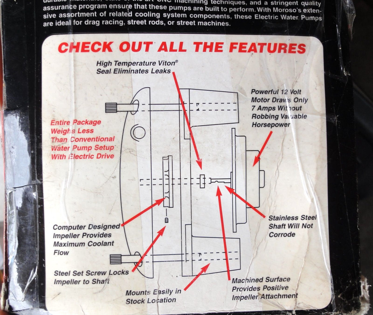 スモール ブロック シボレー ウォーターポンプ SBC Moroso 63539 Water Pump Small Block Chevy （4枚目）