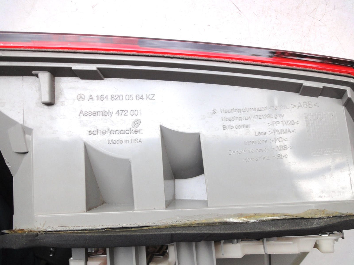 純正部品 X164 ベンツ GL クラス テールライト メルセデス・ベンツ 1648200564 1648200664 BENZ TAIL （5枚目）