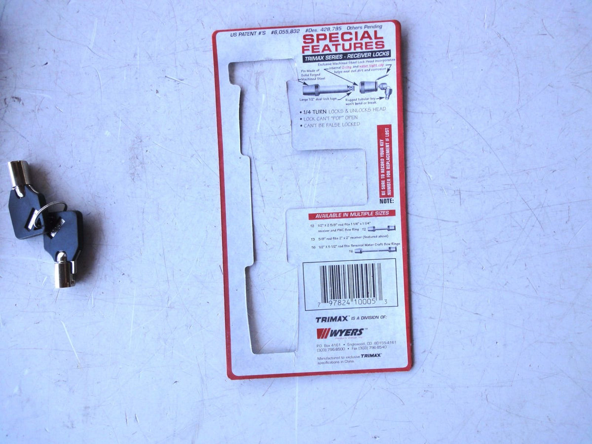 HL-T3 Trimax 5/8 インチ ヒッチロック キーロック Hitch Lock ヒッチロックピン ヒッチピン（7枚目）