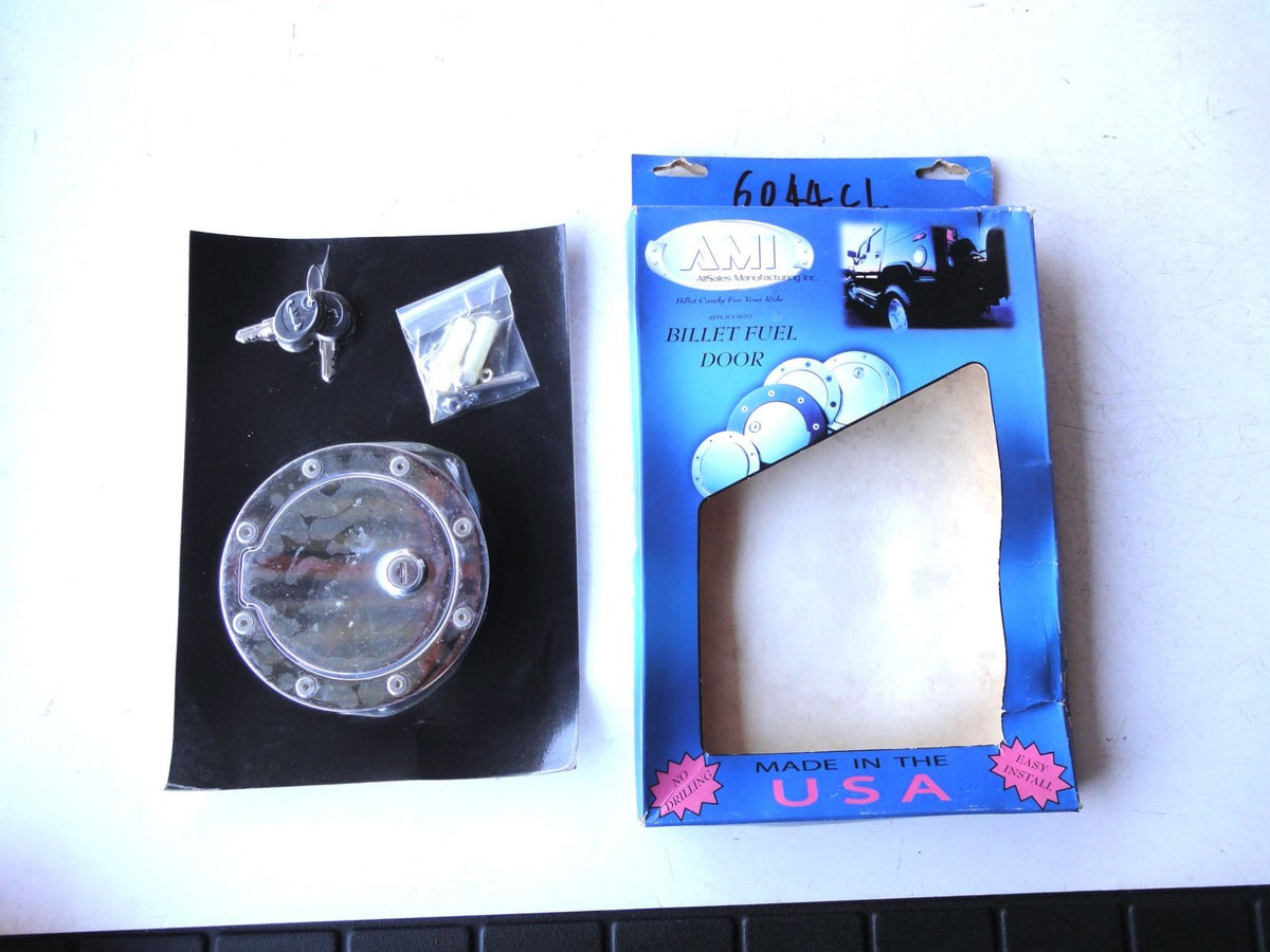 USA 未開封 AMI 6044CL ロッキング ダッジ デュランゴ ビレット フューエル ドア キャップ billet fuel door CAP DODGE