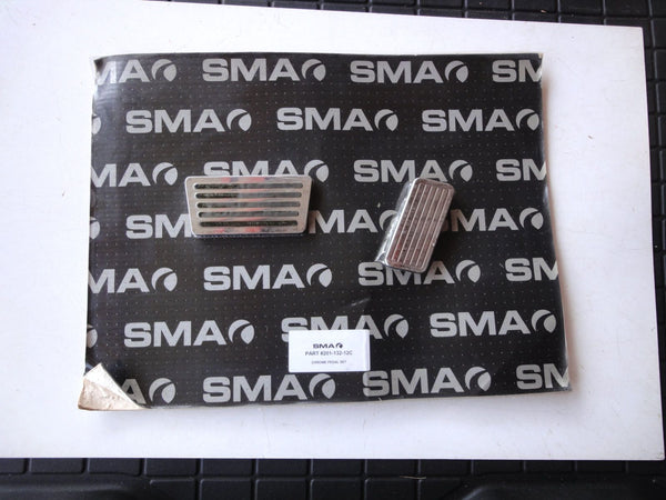 03-08 SMA ハマー H2 Hummer H2 クローム ペダル 2ピースセット フロント ステップ アクセル ブレーキ ビレット 201-132-12C CHROME PEDAL